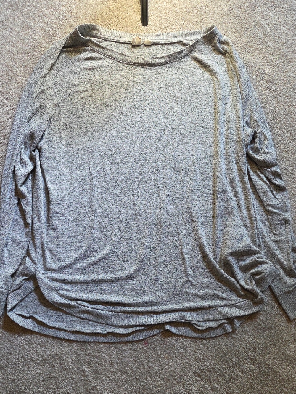 GAP Women’s Lightweight Long-Sleeve Gray Knit Top XL